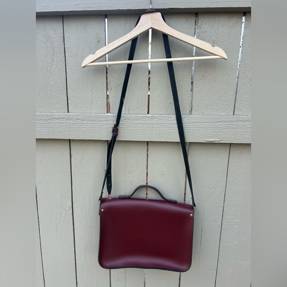 The Cambridge Satchel Company Crossbody Bag Oxblood Made in England - Picture 6 of 16